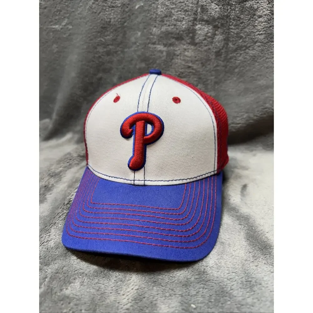 Phillies New Era 39thirty Hat Small/Medium Flex MLB Red‎ White Blue HTF Rare